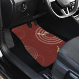 Koi Fish Carp Fish Red Background Front And Back Car Mats