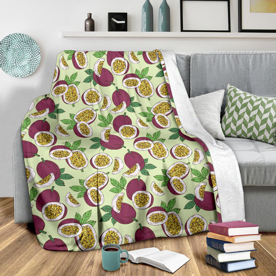 Passion Fruit Pattern Premium Blanket
