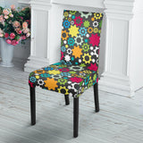 Gear Pattern Print Design 03 Dining Chair Slipcover