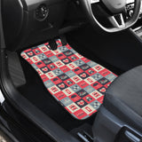 British Pattern Print Design 05 Front Car Mats