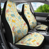 Hippopotamus Pattern Print Design 04 Universal Fit Car Seat Covers