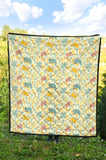 Hippopotamus Pattern Print Design 04 Premium Quilt