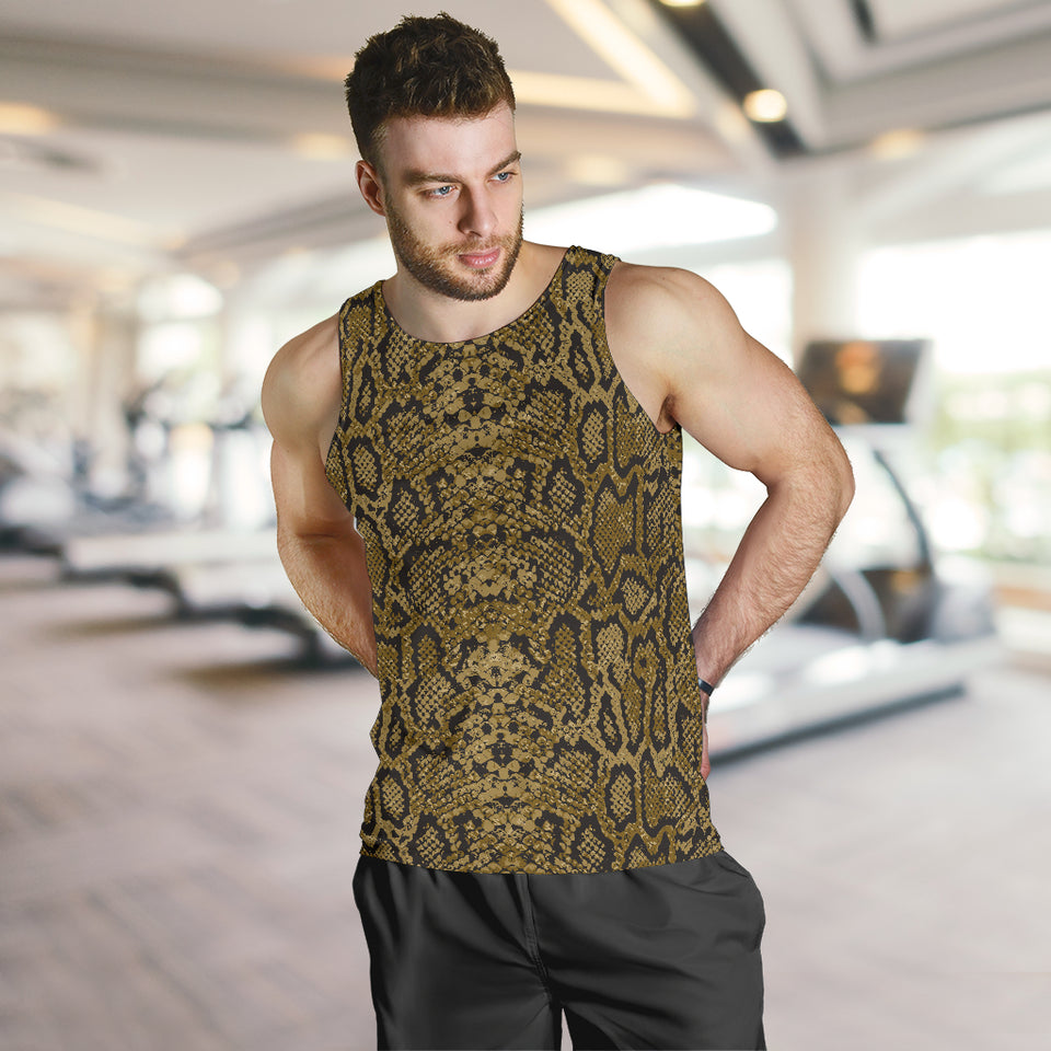 Snake skin pattern Men Tank Top