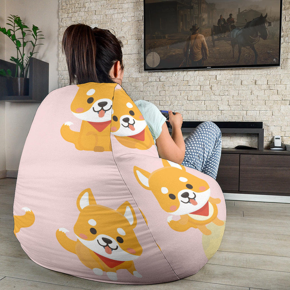 Cute Shiba Inu Dog Pattern  Bean Bag Cover