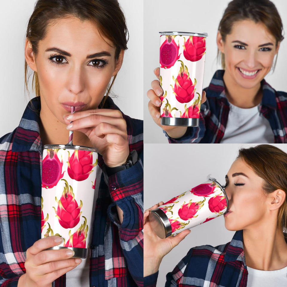 Dragon Fruits Design Pattern Tumbler