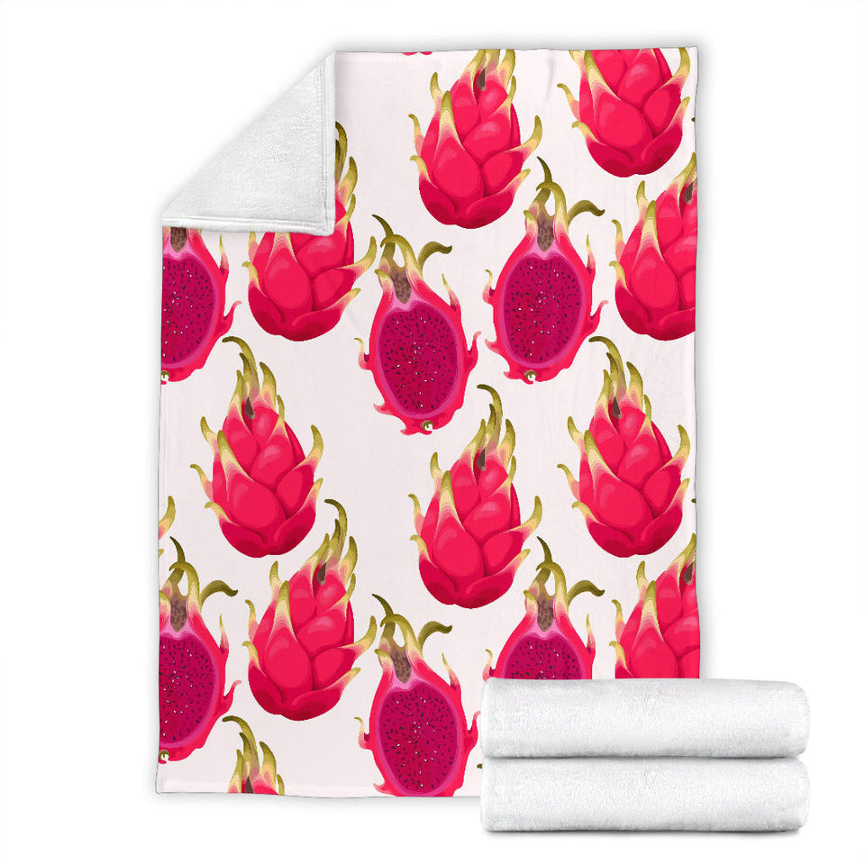 Dragon Fruits Design Pattern Premium Blanket