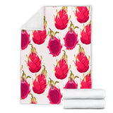 Dragon Fruits Design Pattern Premium Blanket