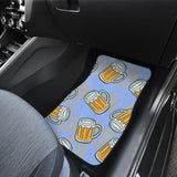Beer Pattern Front And Back Car Mats