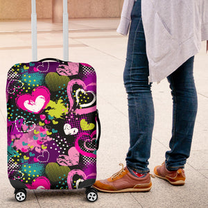 Heart Dot Wave Star Creative Design Pattern Luggage Covers