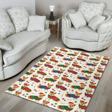Corgi Christmas Pattern Area Rug