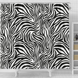 Zebra Skin Pattern Shower Curtain Fulfilled In US