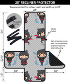 Cute ninja pattern Recliner Cover Protector