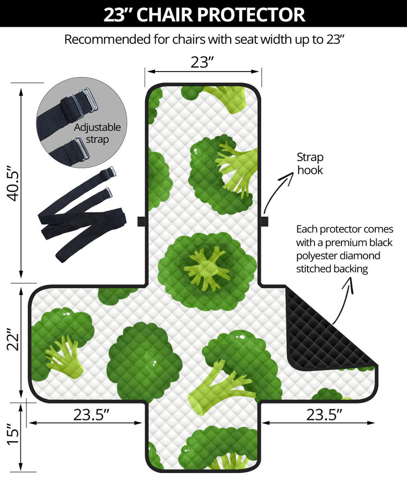 Cute broccoli pattern Chair Cover Protector