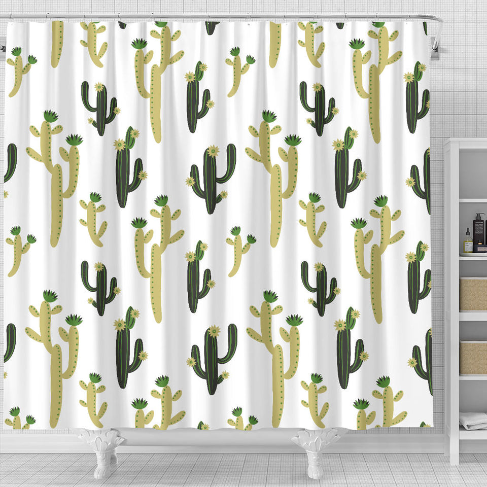 Cute Cactus Pattern Shower Curtain Fulfilled In US