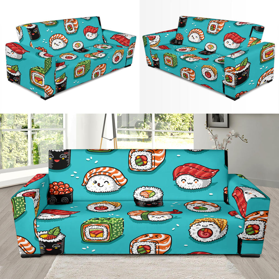 Cute Sushi Pattern Sofa Slipcover