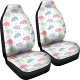Hippopotamus Pattern Print Design 03 Universal Fit Car Seat Covers