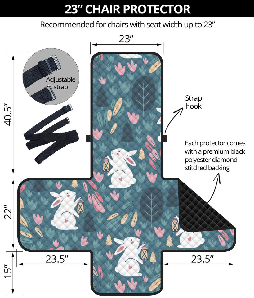 Cute rabbit pattern Chair Cover Protector