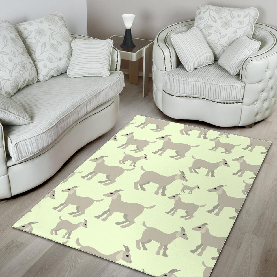 Little Young Goat Pattern Area Rug