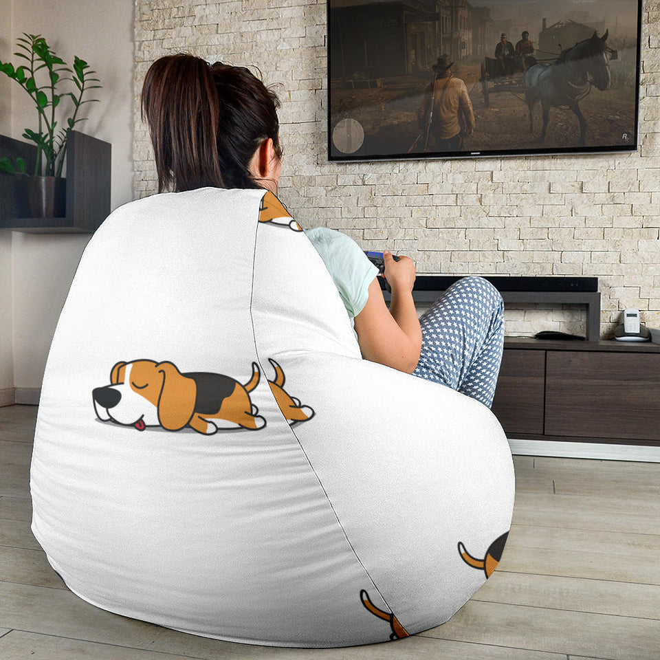 Cute Beagle Dog Sleeping Pattern Bean Bag Cover