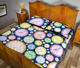 Colorful clock background Quilt Bed Set