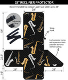 saxophone design pattern Recliner Cover Protector