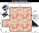 Fire flame watercolor pattern Sofa Cover Protector