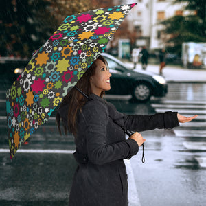 Gear Pattern Print Design 03 Umbrella