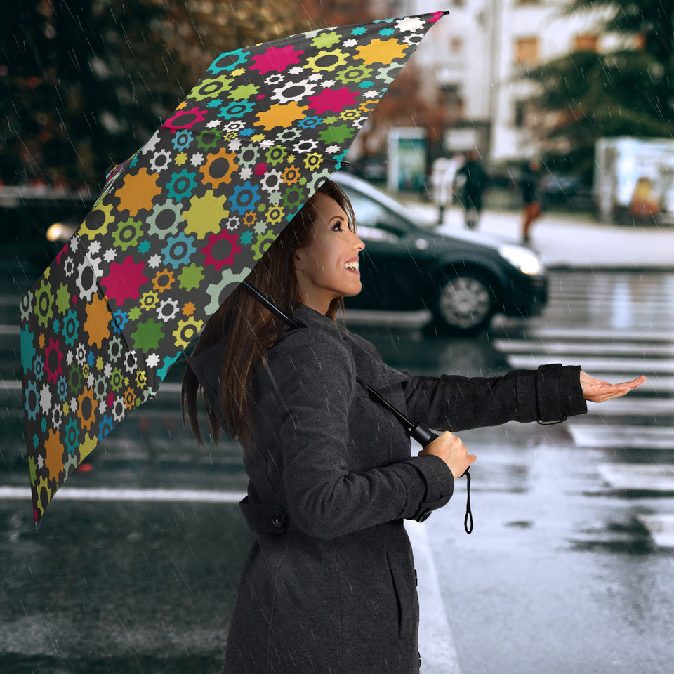 Gear Pattern Print Design 03 Umbrella