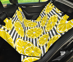 Slice Of Lemon Design Pattern Dog Car Seat Covers
