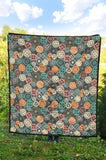Gear Pattern Print Design 05 Premium Quilt