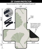 Ginkgo leaves pattern Chair Cover Protector