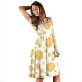 Potato Chips Pattern Print Design 03 Sleeveless Midi Dress