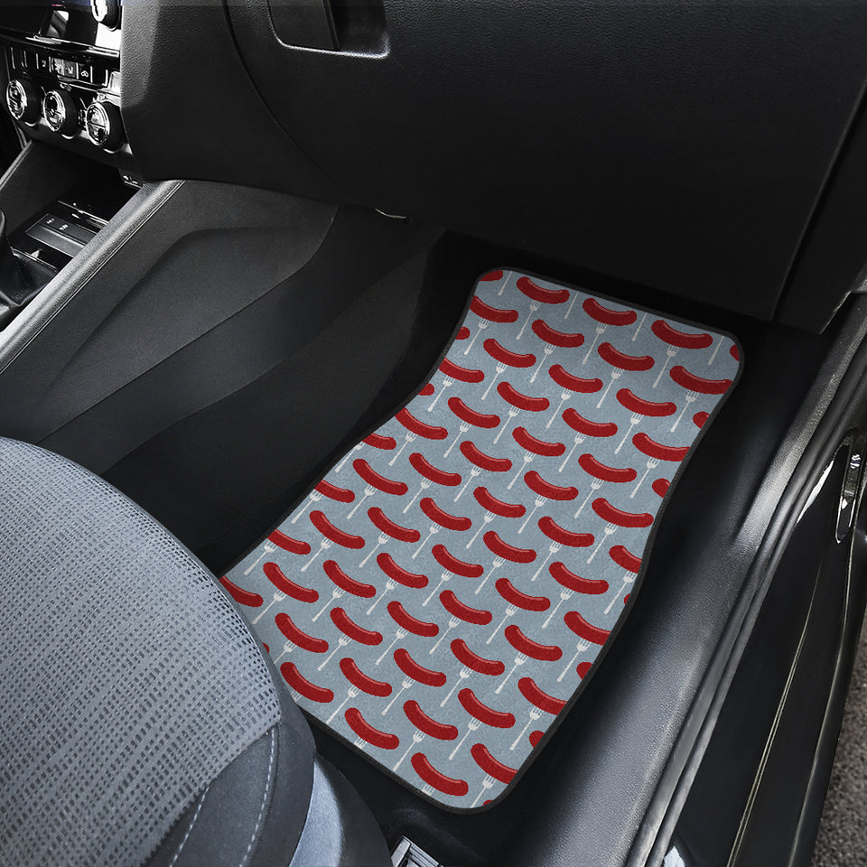 Sausage Pattern Print Design 02 Front Car Mats