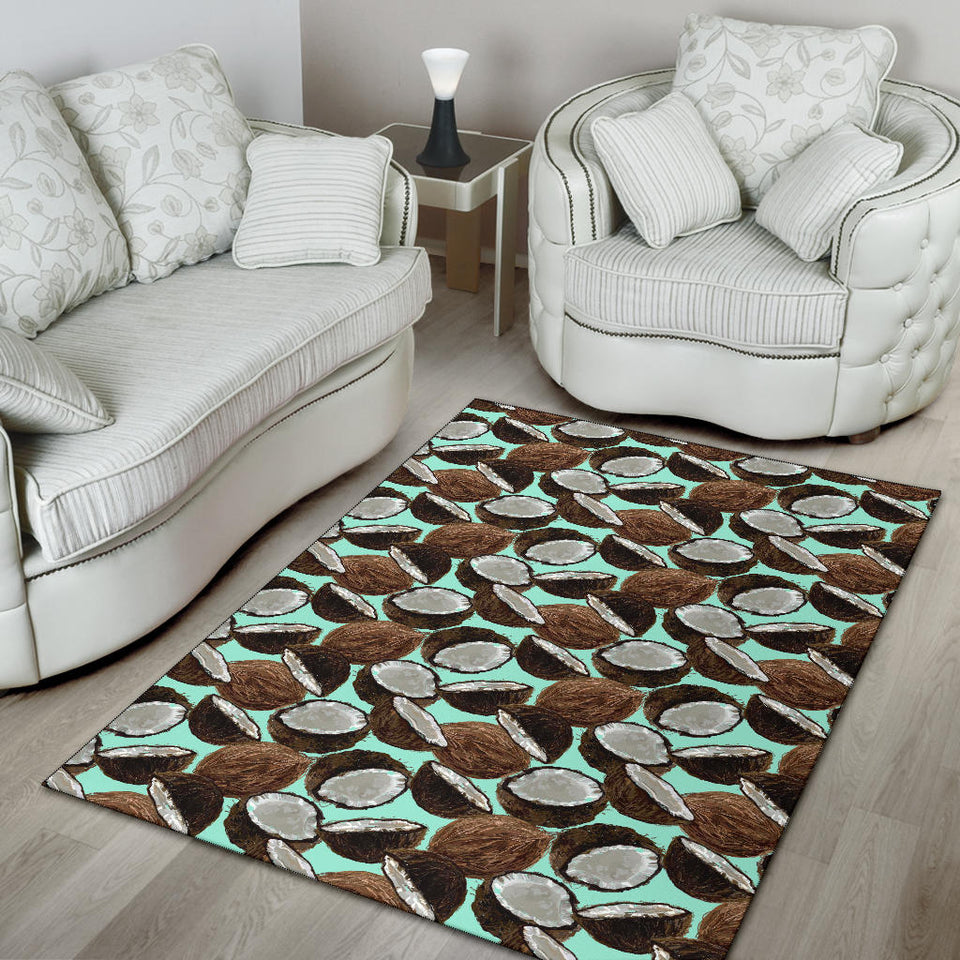 Coconut Pattern Print Design 03 Area Rug