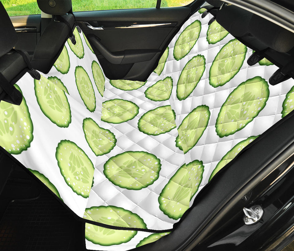 Cucumber Slices Pattern Dog Car Seat Covers