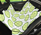 Cucumber Slices Pattern Dog Car Seat Covers