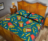 French fries red paper box pattern Quilt Bed Set