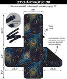 Beautiful peacock feather pattern Chair Cover Protector