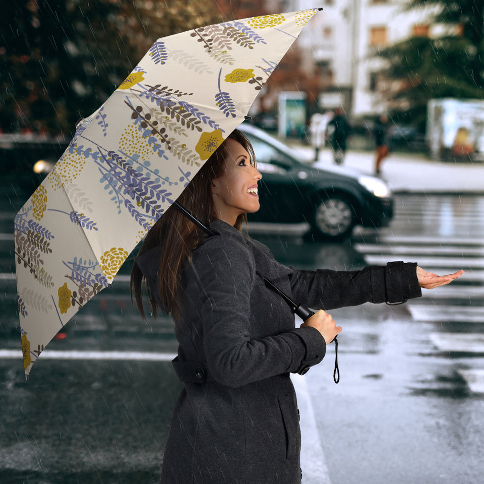 Lavender Modern Pattern Blackground Umbrella