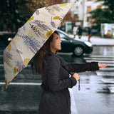 Lavender Modern Pattern Blackground Umbrella