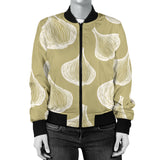 Garlic Design Pattern Women'S Bomber Jacket