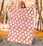 Fried Eggs Pattern Print Design 03 Premium Blanket