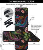 Dragons flower pattern Recliner Cover Protector