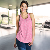 Sweet candy pink background Women Racerback Tank Top