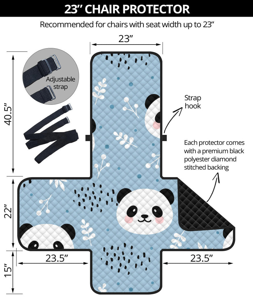Cute panda pattern Chair Cover Protector