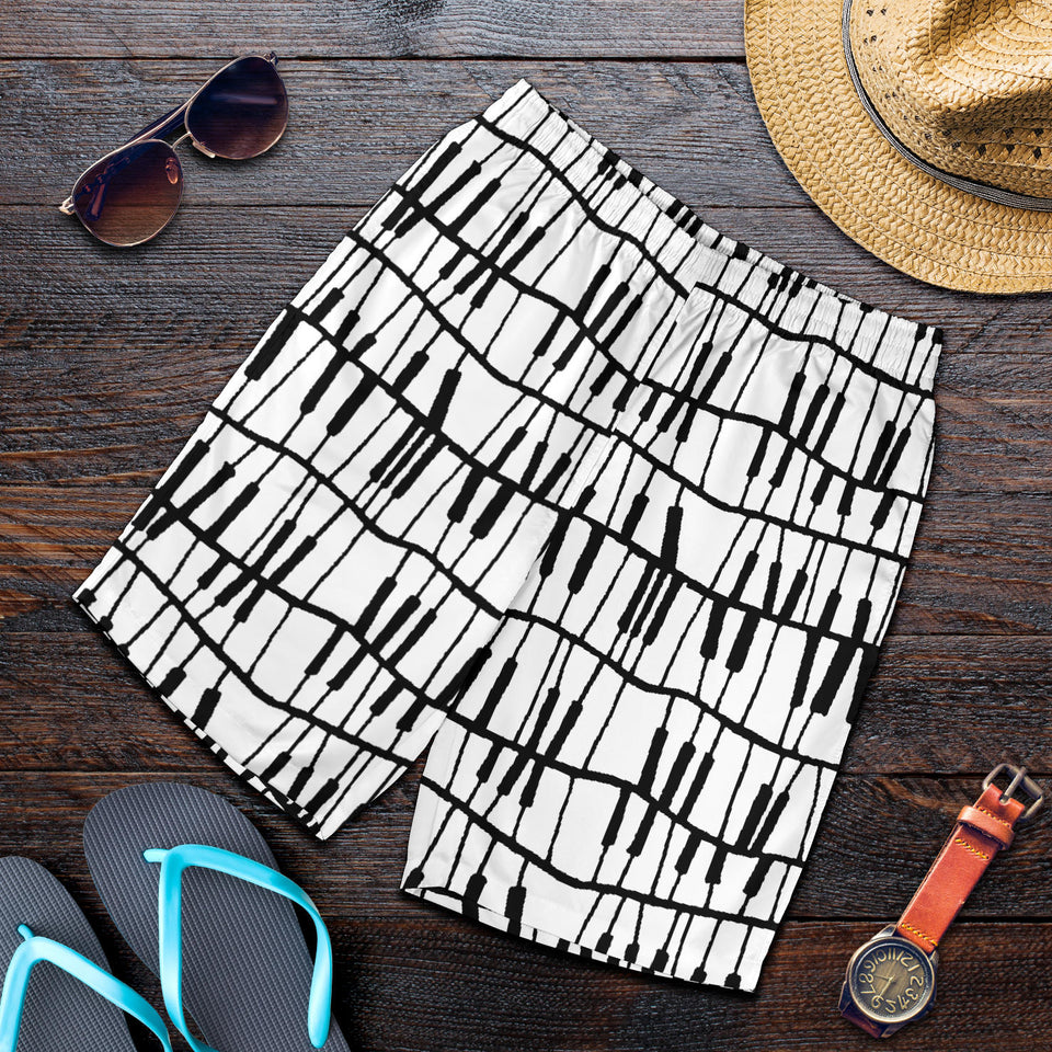 Piano Pattern Print Design 03 Men Shorts