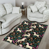 Unicorns Forest Background Area Rug