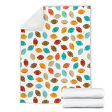Colorful American Football Ball Pattern Premium Blanket