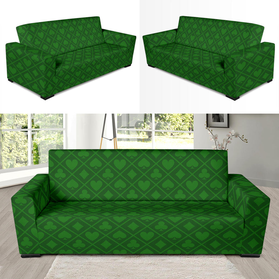 Casino Cards Suits Pattern Print Design 04 Sofa Slipcover