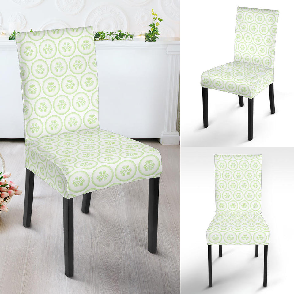 Cucumber Pattern Background Dining Chair Slipcover